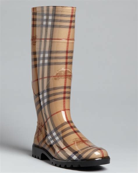 burberry haymarket rain boots|burberry rain boots on sale.